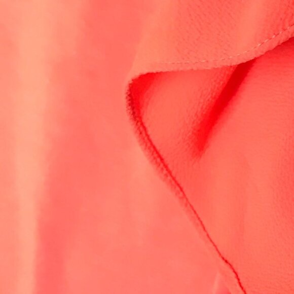 Vince Camuto Butterfly Flutter Sleeves Top Ruffle Fairy Red Tee Shirt Stretch L - Picture 4 of 12